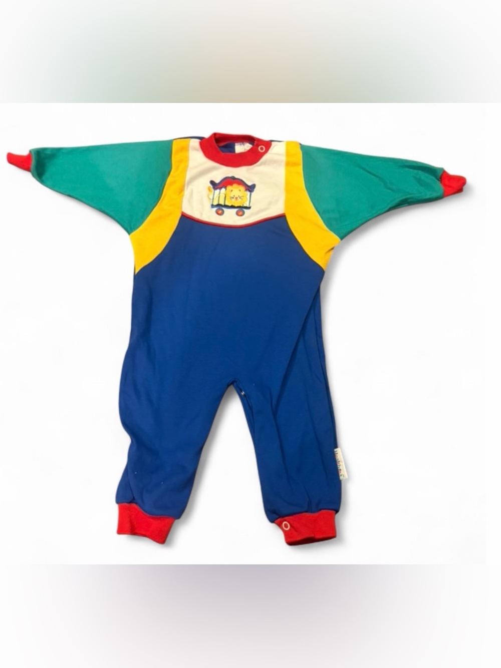 Healthtex Vintage Circus Lion Multicolor Onesie Jumper Snap Button One Piece